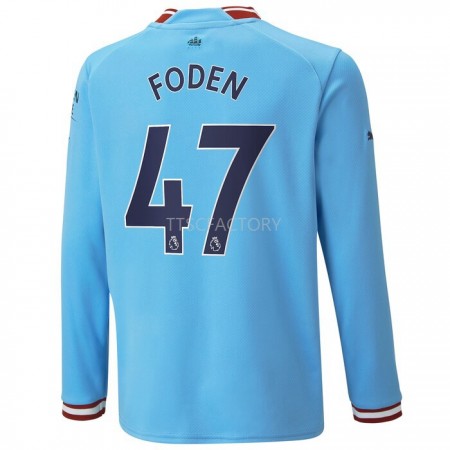 Manchester City Foden 47 Maglia Prima 2022/2023 Manica Lunga